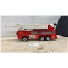 Image 1 : Vintage Tonka No. 2 Aerial Ladder Fire Truck, Pressed Steel, Red and White, circa 1968-1971
