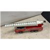 Image 2 : Vintage Tonka No. 2 Aerial Ladder Fire Truck, Pressed Steel, Red and White, circa 1968-1971