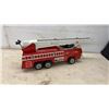 Image 7 : Vintage Tonka No. 2 Aerial Ladder Fire Truck, Pressed Steel, Red and White, circa 1968-1971