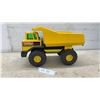 Image 1 : Tonka Mighty Diesel Pressed Steel Dump Truck, Yellow with Green Windows