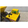 Image 5 : Tonka Mighty Diesel Pressed Steel Dump Truck, Yellow with Green Windows