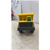 Image 9 : Tonka Mighty Diesel Pressed Steel Dump Truck, Yellow with Green Windows