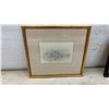 Image 5 : Four Framed Pictures, Venetian Canal, "Pike or Muskalunge" by Lawrence, Winter Landscape, Largest