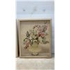 Image 2 : Three Framed Pictures, Victorian Lady and Floral Vase Arrangement, Largest 24 × 20”