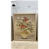 Image 3 : Three Framed Pictures, Victorian Lady and Floral Vase Arrangement, Largest 24 × 20”