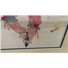 Image 3 : Framed Original Colored Pencil Drawing of Clown with Balloon, Signed Venus, 19 × 15”
