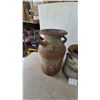 Image 3 : Three Antique Milk Cans: One Large, Two Small