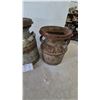 Image 5 : Three Antique Milk Cans: One Large, Two Small