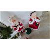 Image 3 : Christmas Decorations: Snowman Stand, Santa and Mrs. Claus Figures, Angel, Snowman, and Goose