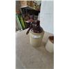 Image 4 : Four Stoneware Jugs, Two with Corks, Two with Wood Handles