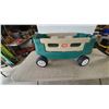 Image 2 : Little Tikes Green and Tan Wagon with Handle