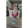 Image 1 : Vintage Santa Claus Blow Mold and Bag of Toys Christmas Decoration