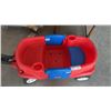 Image 2 : Little Tikes Deluxe Wagon with Blue Flip-Up Seats and Cup Holders