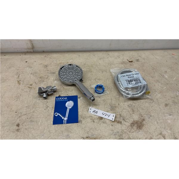 New Cobbe Filtered Shower Head Set with 1.5m Chrome-Plated Hose KSPRG011 and Diverter Valve
