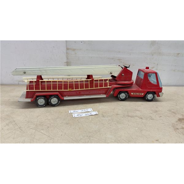 Vintage Nylint Articulated Aerial Ladder Fire Truck with Extendable Ladder, circa Late 1960s-1970s