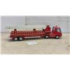 Image 1 : Vintage Nylint Articulated Aerial Ladder Fire Truck with Extendable Ladder, circa Late 1960s-1970s