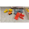 Image 4 : Parker Big Loader Construction Set and Champ Road 1:50 Scale Exxon Tanker Truck