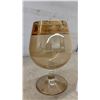 Image 3 : New Franco Vetreria e Cristallerie Creazioni Esclusive Italian Gold Decanter and Snifter Glass Set