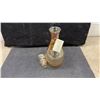 Image 6 : New Franco Vetreria e Cristallerie Creazioni Esclusive Italian Gold Decanter and Snifter Glass Set