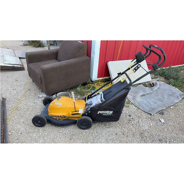 Power Max 18” Electric Lawn Mower, Model 04-058, 120V, 13A, With Grass Bag and Charger