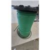 Image 3 : Large Spool of Green Hose, 3/4” x 325' Drip Irrigation Hose, and Black Plastic Spool