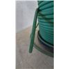 Image 4 : Large Spool of Green Hose, 3/4” x 325' Drip Irrigation Hose, and Black Plastic Spool