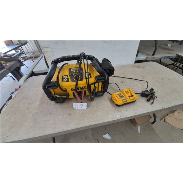 DeWalt 2800 Peak Amps Jump Starter, 120 PSI Compressor, Fast Charger, and Cables