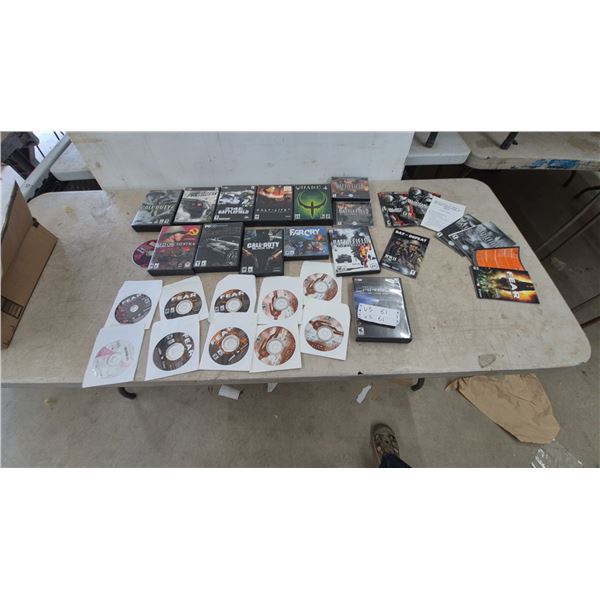 PC Video Game Lot: Call of Duty, Battlefield, Quake 4, Half-Life 2, F.E.A.R.