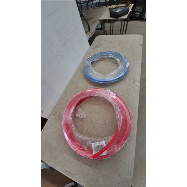 Two Rolls of PLBR 1/2” Potable Water PEX Pipe, Red and Blue