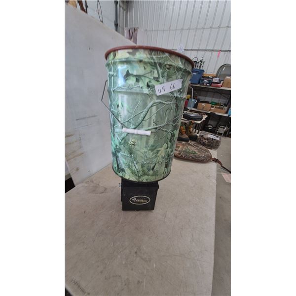 Wildgame Innovations Camo Game Feeder with Timer and Battery Pack
