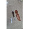Image 1 : Hunting Knife and Leather Sheath
