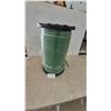 Image 1 : Large Spool of Green Hose, Wrapped in Plastic, with Black Top and Base