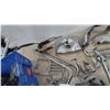 Image 3 : Motorcycle Chrome and Parts: Fenders, Racks, Headlight, Taillight