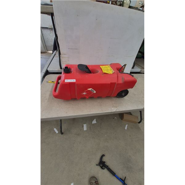 Scepter Marine Portable Fuel Tank with Wheels, Fuel Line, and Nozzle. 14 gal.