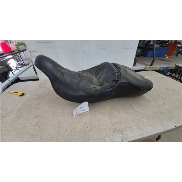 Motorcycle Seat, Black Leather