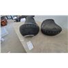Image 3 : Harley-Davidson Motorcycle Seats, 2-Piece Black Leather Studded Set