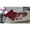 Image 1 : Red Metal Tool Box with Assorted Hand Tools, Wrenches, Screwdrivers, Hammer