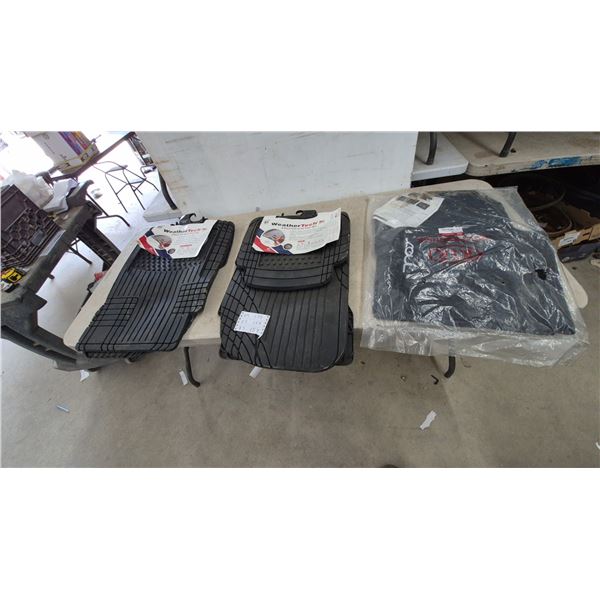 WeatherTech 4-Piece Trim-to-Fit Floor Mats (2 Pkgs) and Kia Soul Floor Mats