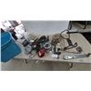 Image 1 : Motorcycle Parts: Sissy Bar, Foot Pegs, Taillight, Air Cleaner, Engine Components