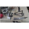 Image 2 : Motorcycle Parts: Sissy Bar, Foot Pegs, Taillight, Air Cleaner, Engine Components