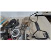 Image 3 : Motorcycle Parts: Sissy Bar, Foot Pegs, Taillight, Air Cleaner, Engine Components