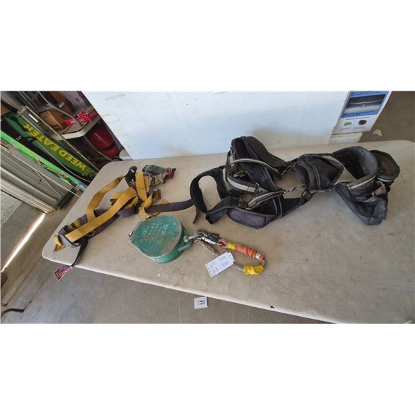Fall Protection Harnesses, Retractable Lanyard, and Rope Grab Lanyard