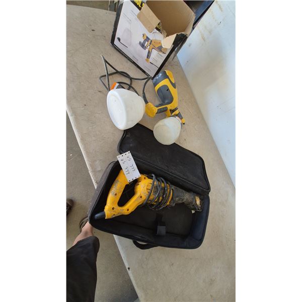 Wagner Control Spray Max HVLP Paint Sprayer and DeWalt Reciprocating Saw in Case