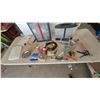 Image 1 : Assorted Hardware and Tools: Stanley Tape Measure, Caulk Gun, Hot Glue Gun, Levels