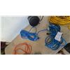 Image 4 : Portable Heater, 3 Extension Cords, and Work Light