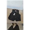Image 1 : Bike Star Genuine Leather Motorcycle Apparel Vest, Size Lg, with 2 Pins and Price Tag