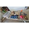 Image 1 : Fishing Gear and Solar Lamps: 4 Solcellslampa För Vägg Solar Wall Lamps, 3 Fishing Reels, 2 Tac