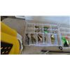 Image 5 : Fishing Rods, Reels, Tackle Boxes, Frabill Minnow Bucket, and Assorted Lures and Tackle
