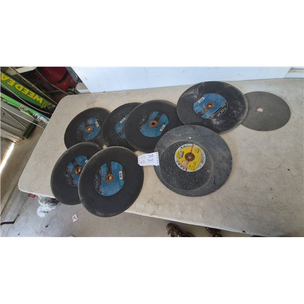 Lot of Flexovit and Other Abrasive Cut-Off Wheels, 14” and 7” Diameter