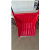 Image 2 : Red Snow Pusher Shovel with Black Handle